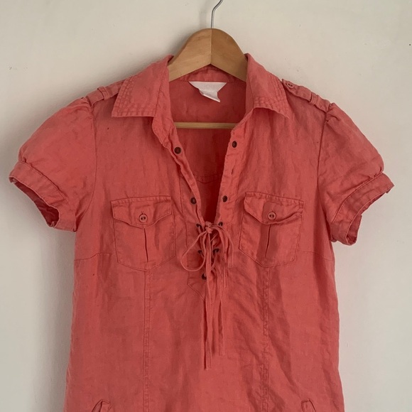 Joe Fresh Linen Shirt Dress - Picture 3 of 8